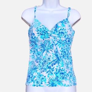 Lands End Women’s Tankini Bathing Suit Swimsuit Size Petite Medium (8/10)